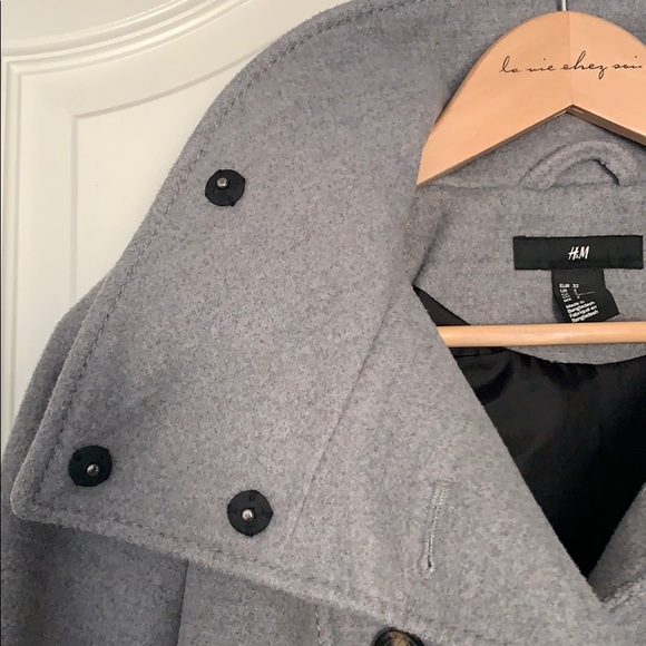 H&M grey coat - Picture 3 of 7